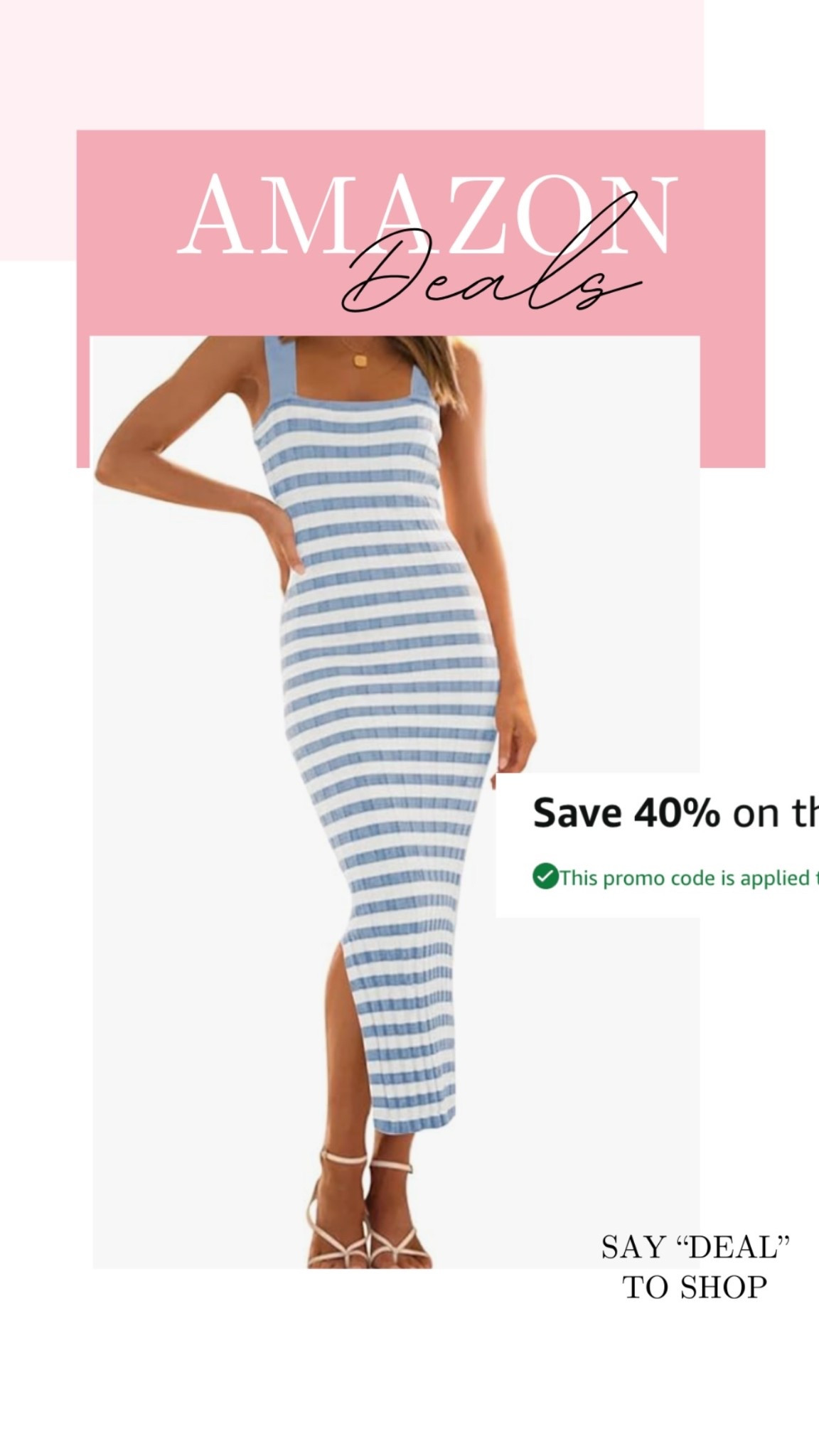 Striped knit tank dress on deal today!

#LTKMidsize #LTKSaleAlert #LTKSeasonal
