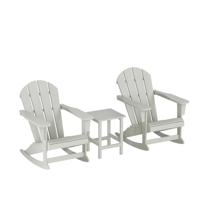 Laguna Rocking Outdoor Adirondack Chair With Table | Wayfair North America