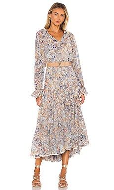 Free People Feeling Groovy Maxi Dress in Ivory Combo from Revolve.com | Revolve Clothing (Global)