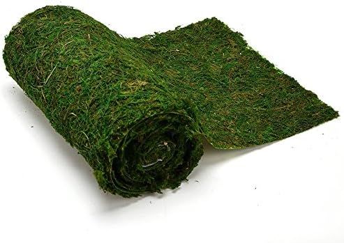 BYHER Dried Moss Table Runner for Party Garden Decoration, Dark Green | Amazon (US)