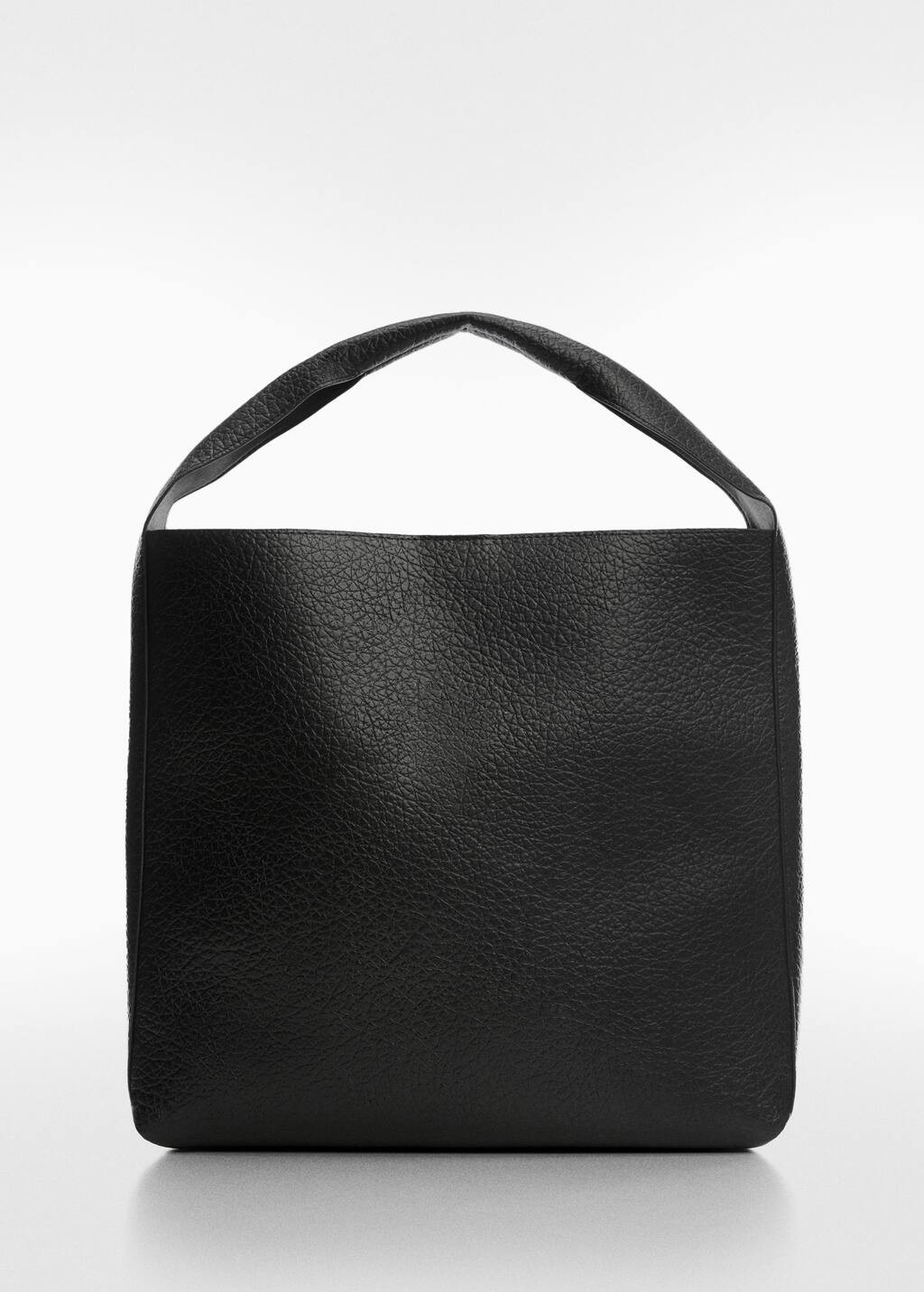 Leather-effect shopper bag -  Women | Mango USA | MANGO (US)