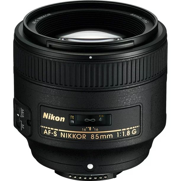 Nikon AF-S NIKKOR 85mm f/1.8G Lens - Black | Walmart (US)