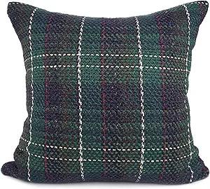 YOUR SMILE Christmas Series Knitting Wool Retro Farmhouse Buffalo Tartan Chequer Stripe Plaid Cot... | Amazon (US)