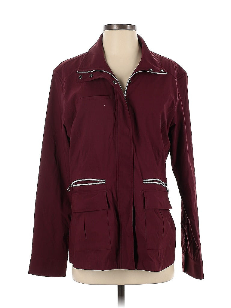 Anatomie Jacket: Burgundy Jackets & Outerwear - Size Small | ThredUp