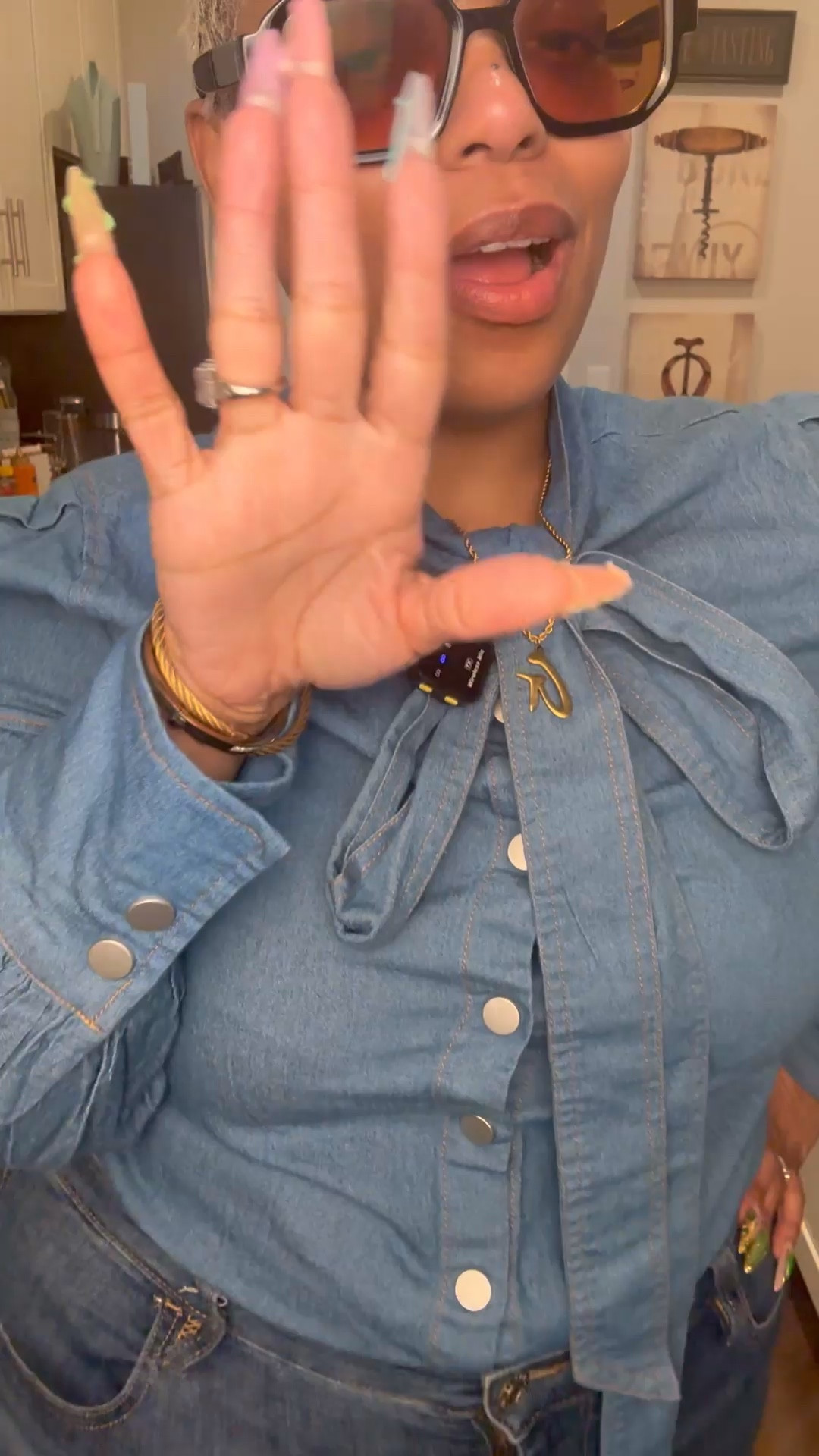 Denim on Denim 
Exact top in my TikTok showcase in size XL
Wearing size 16 in American Eagle jeans 

#LTKdayinmylife #LTKPlusSize #LTKootd