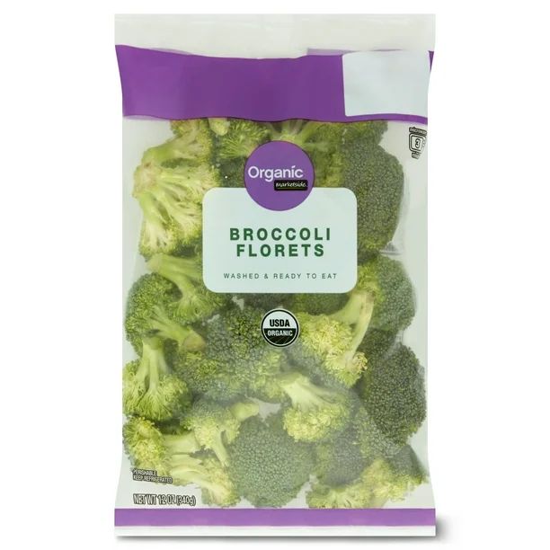 Marketside Organic Broccoli Florets, 12 oz | Walmart (US)