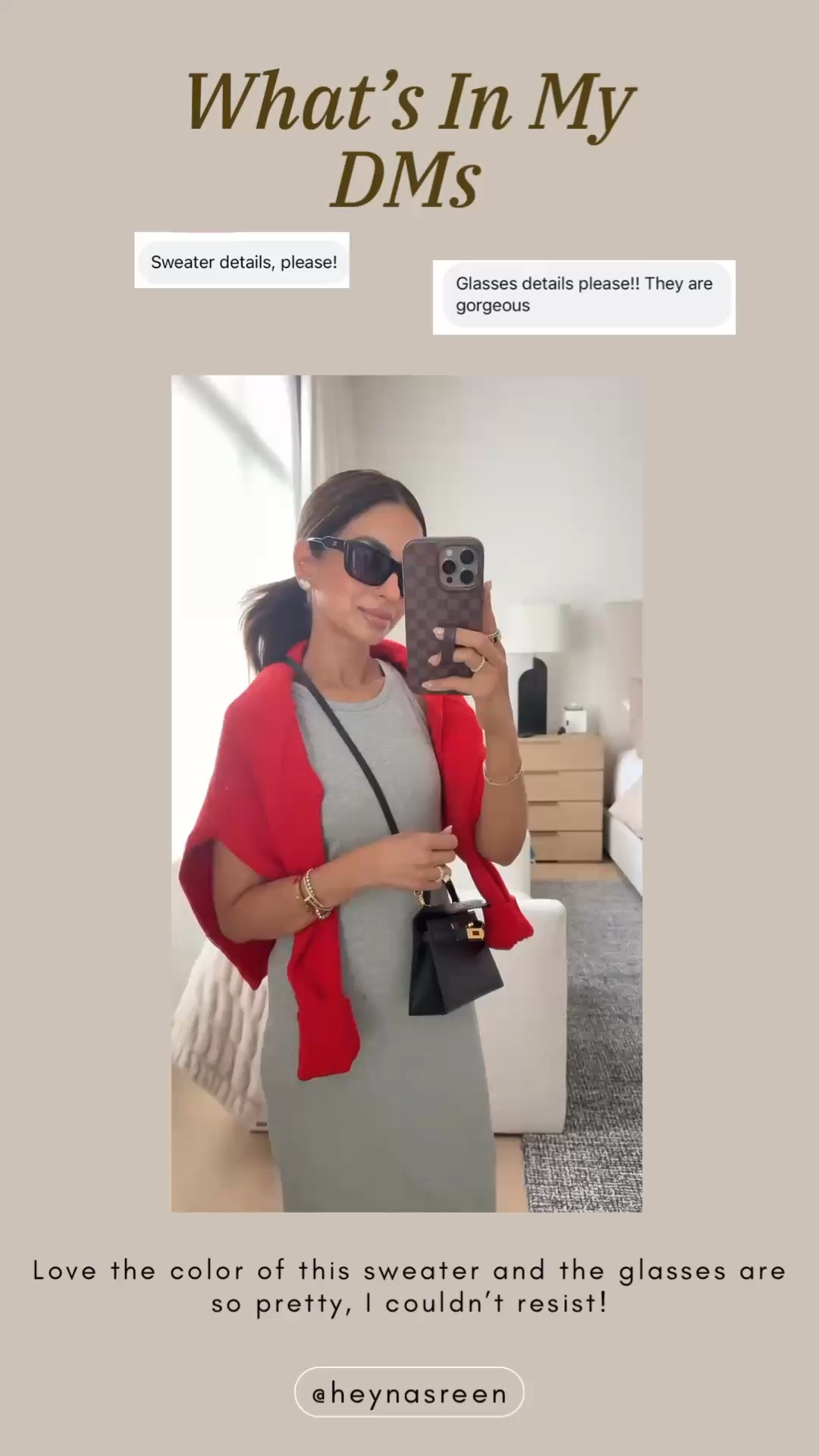 I could not pass on these Miu Miu sunglasses, they are so chic! I have an XS in the Quince sweater for size reference.