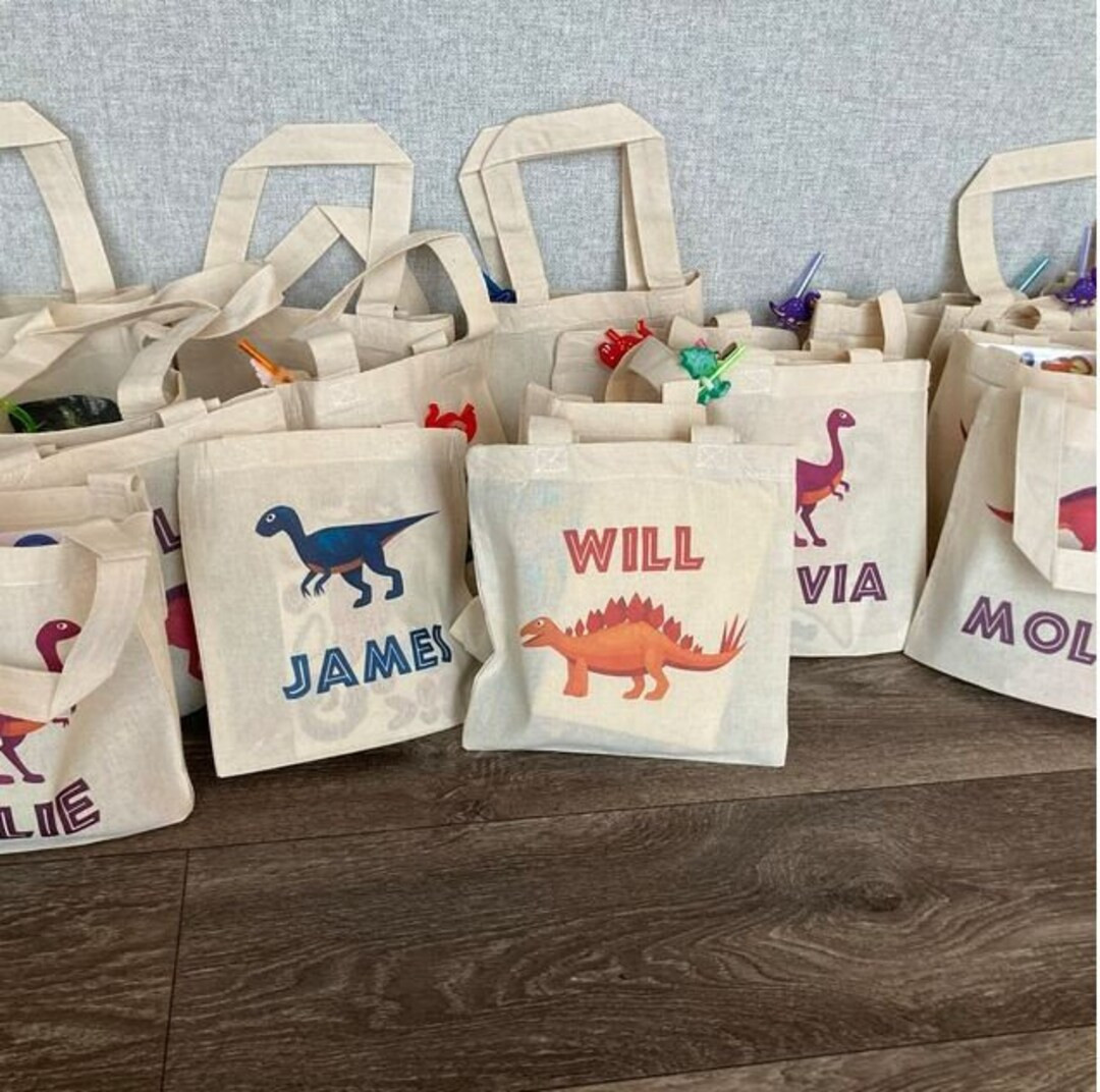 6 Dinosaur Treat Bags, Dinosaur Party Favor Bags, Dinosaur Party Favors, Dino Party Bags, Dinosau... | Etsy (US)