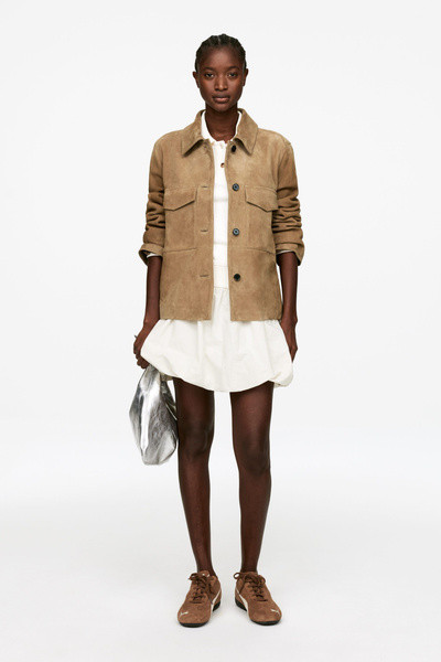 Suede Jacket – Beige – Women – ARKET GB | Arket UK