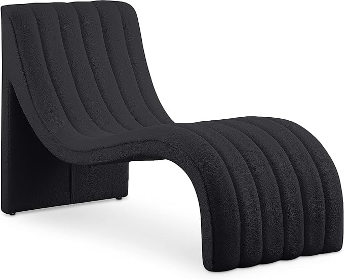 Meridian Furniture Orian Collection Modern | Contemporary Chaise with Soft Teddy Fabric, Deep Cha... | Amazon (US)