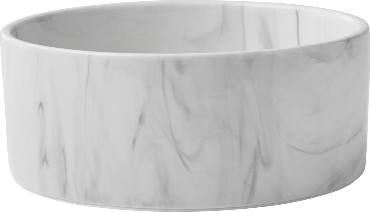 Frisco Marble Design Non-skid Ceramic Dog & Cat Bowl, Medium: 5 cup, 1 count | Chewy