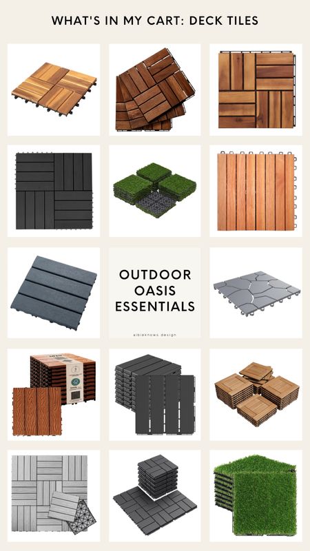 easy way to quickly transform your exterior flooring — interlocking deck tiles for the win! 

#LTKhome #LTKSeasonal