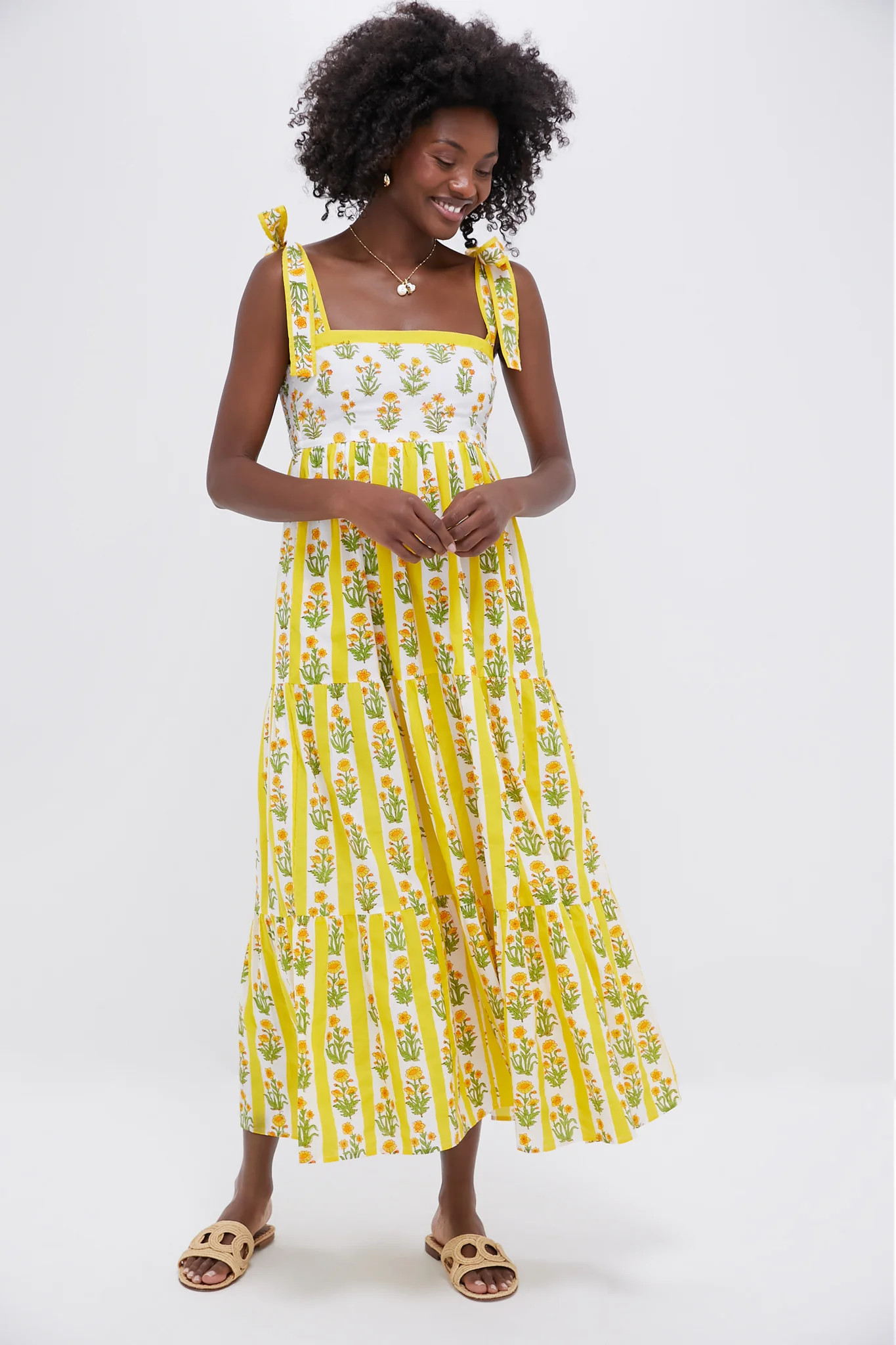 Buttercup Stripe Athens Dress | Tuckernuck (US)