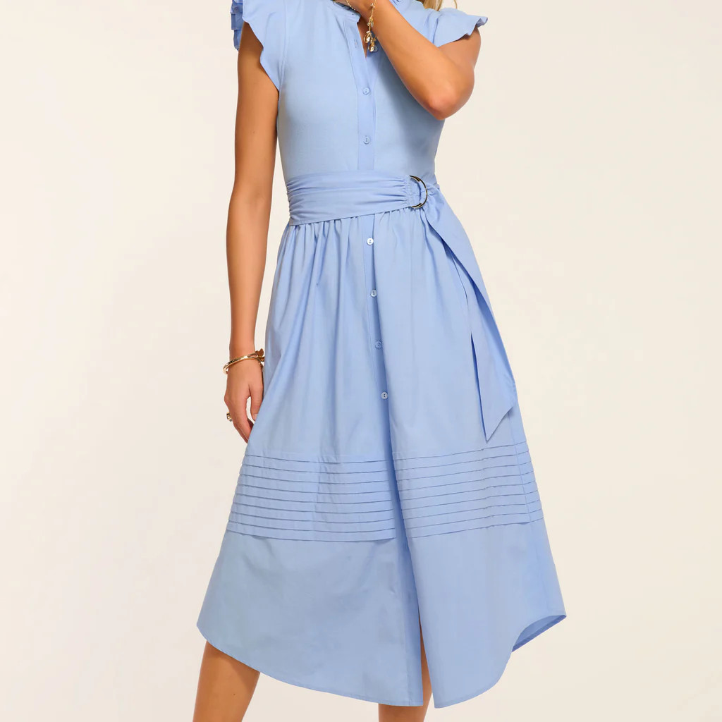 Odessa Cotton Knit Combo Midi Dress | Ramy Brook