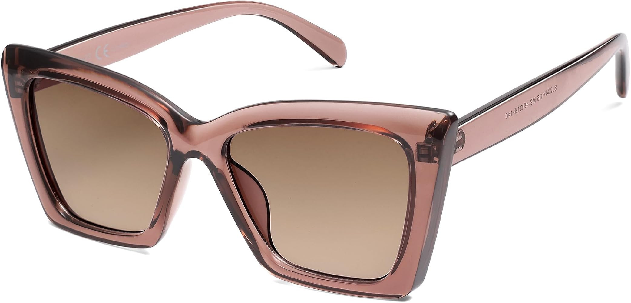 SOJOS Trendy Oversized Square Cateye Sunglasses for Women Men UV400 Designer Shades SJ2347 | Amazon (US)