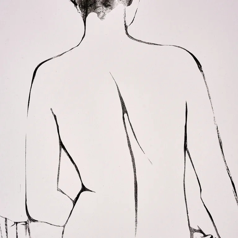 Beautiful Bronze Gold Framed Black Line Sketch Silhouette Wall Art by Drew Barrymore 20" X 16" | Walmart (US)