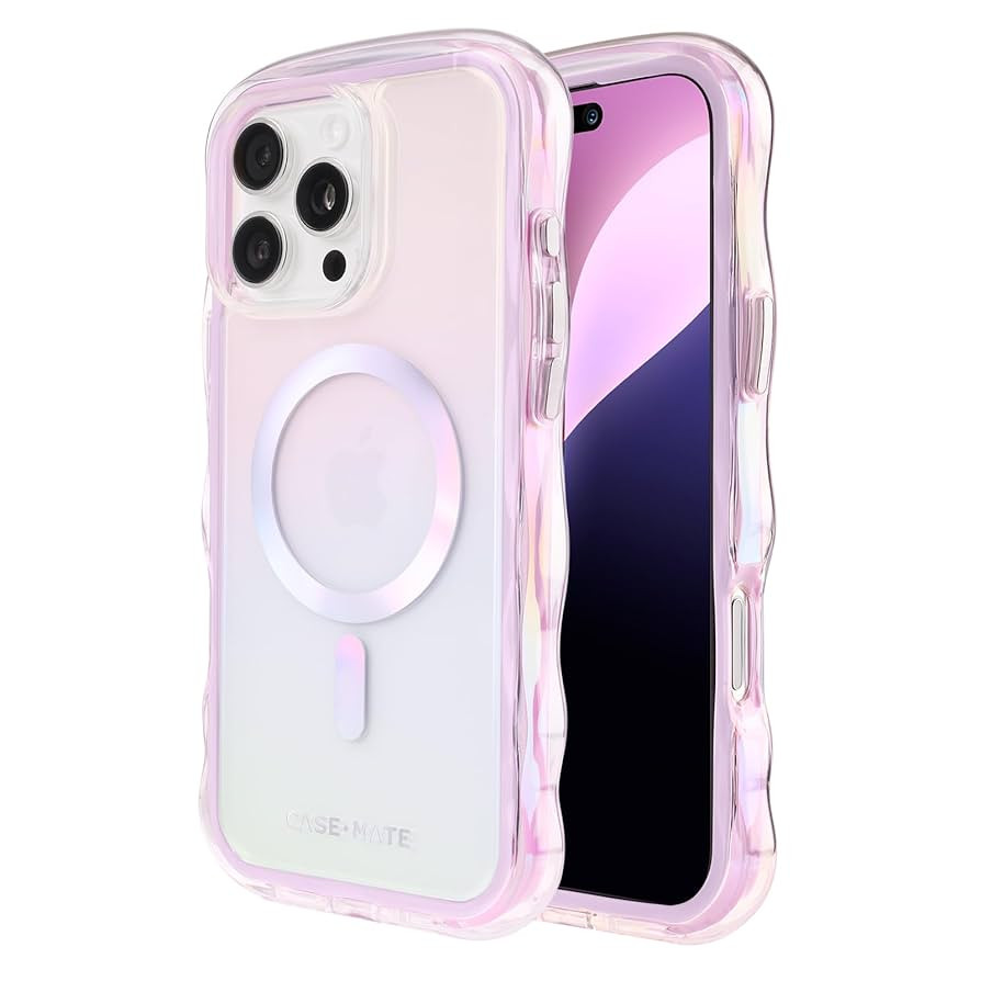 Case-Mate Soap Bubble iPhone 16 Pro Max Case [Compatible with MagSafe] - Stylish Phone Case with ... | Amazon (US)