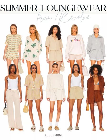 Revolve summer loungewear! Loungewear from revolve, matching sets, pajama sets, casual set, summer outfit, travel outfit, spring outfit, vacation outfit, beach loungewear, swimsuit coverup

#LTKtravel #LTKSeasonal #LTKstyletip