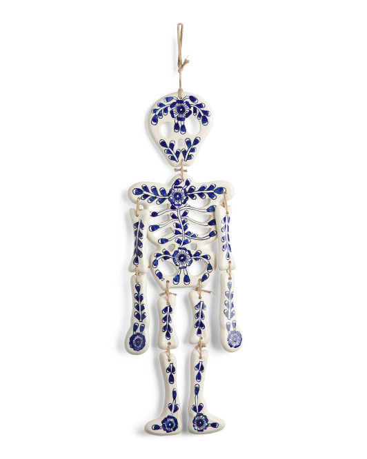 Ceramic Printed Hanging Skeleton | TJ Maxx