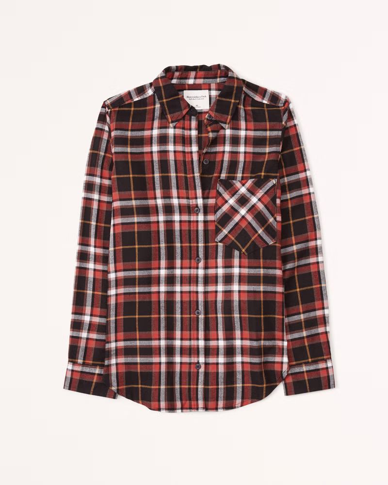 Relaxed Flannel Shirt | Abercrombie & Fitch (US)
