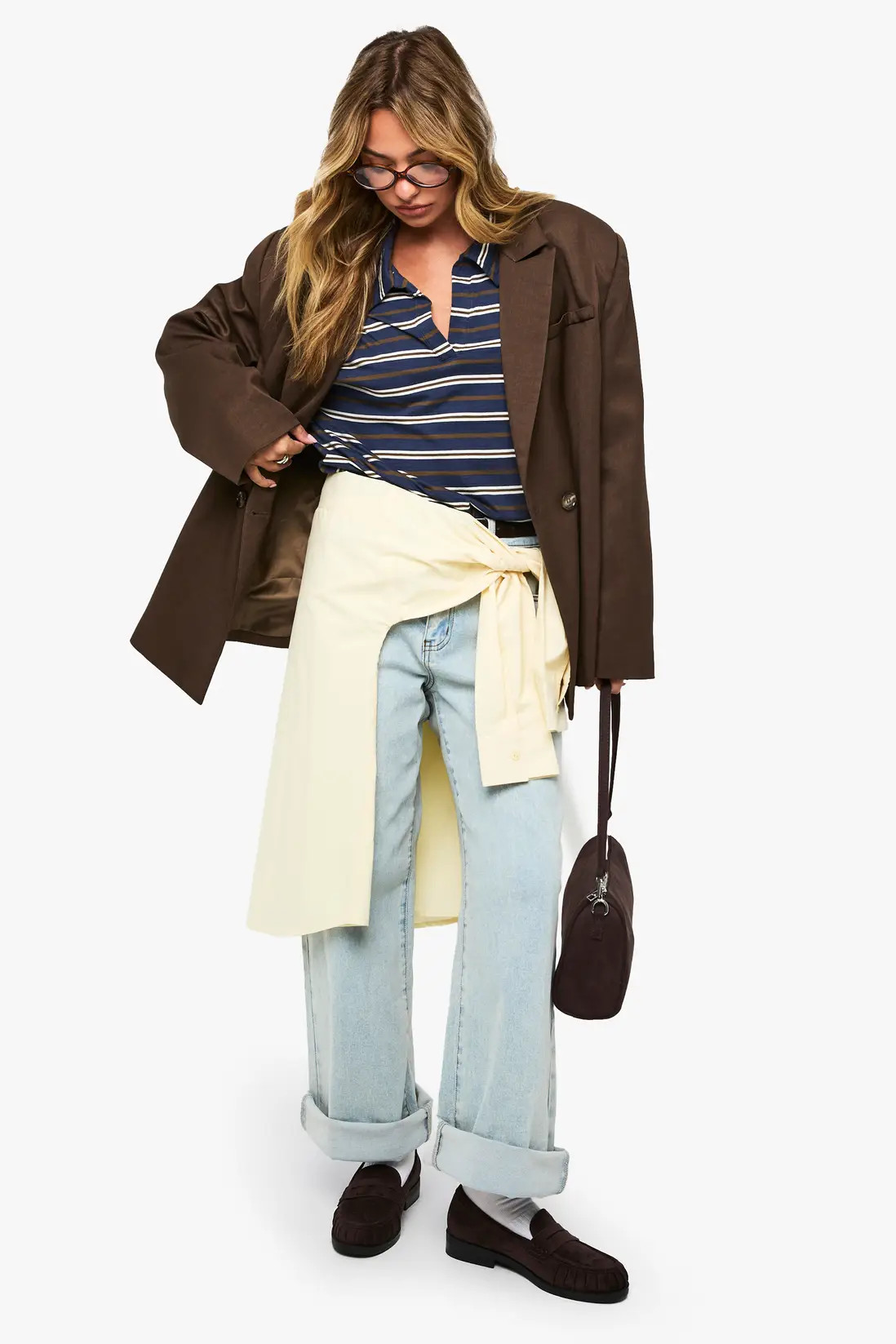 Striped Heavy Cotton Collared Rugby Top | Boohoo.com (UK & IE)