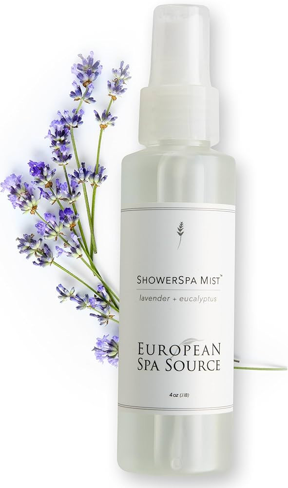 European Spa Source Lavender + Eucalyptus ShowerSpa Mist Spray for Aromatherapy, at Home Spa Expe... | Amazon (US)