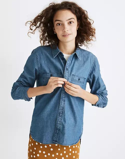 Chambray Classic Button-Up Shirt | Madewell