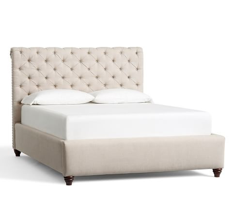 Chesterfield Tufted Upholstered Bed | Pottery Barn (US)