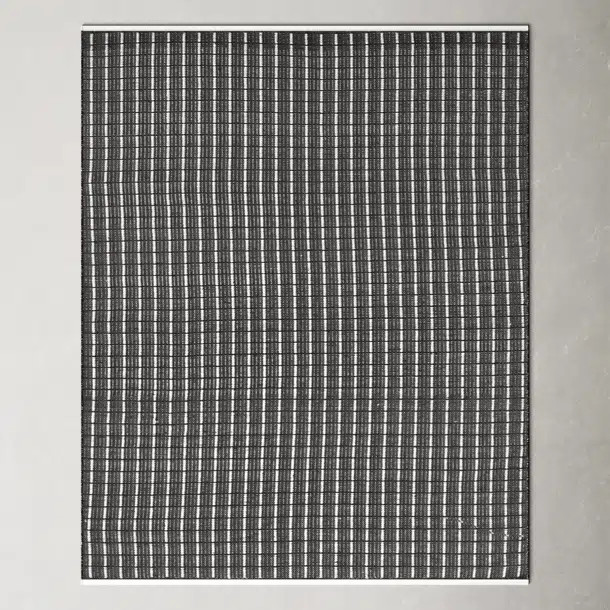 Malmo Handmade Flatweave Recycled P.E.T. Black/White Indoor/Outdoor Rug | Wayfair North America