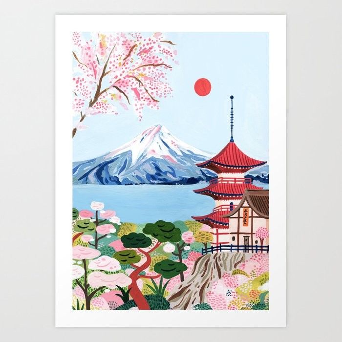 Mount Fuji Japan Wall Art | Society6