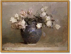 InSimSea Canvas Wall Art Room Decor Roses by Abbott Handerson Thayer Rustic Style Artwork Framed ... | Amazon (US)