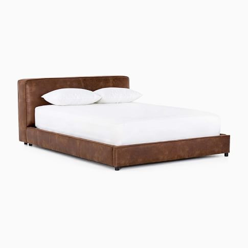 Curved Modern Faux Leather Bed | West Elm (US)