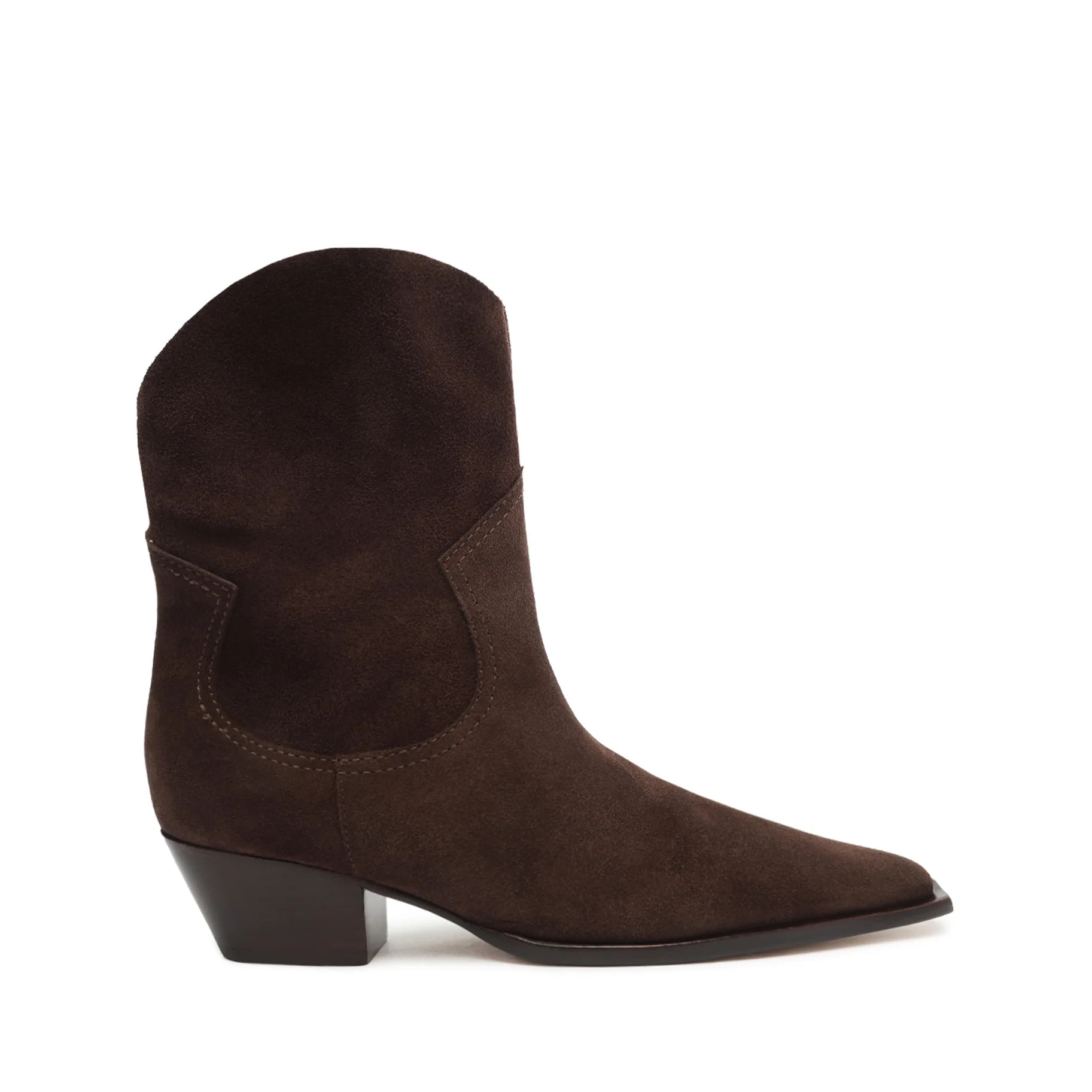 Tessie Mid Heel Cow Suede Bootie | Schutz Shoes (US)
