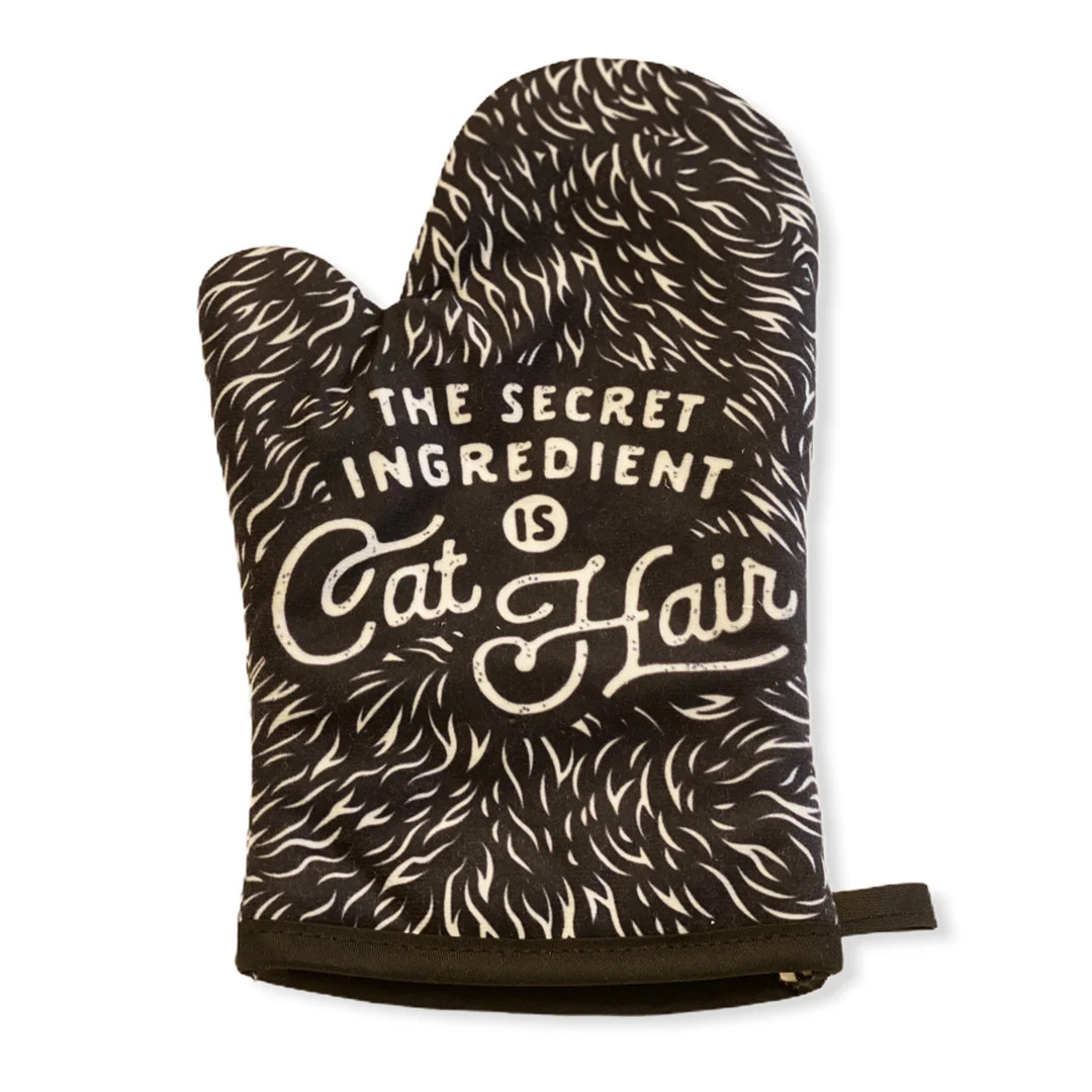 Secret Ingredient Cat Hair Oven Mitt: Funny Kitchen Gift | Etsy (US)