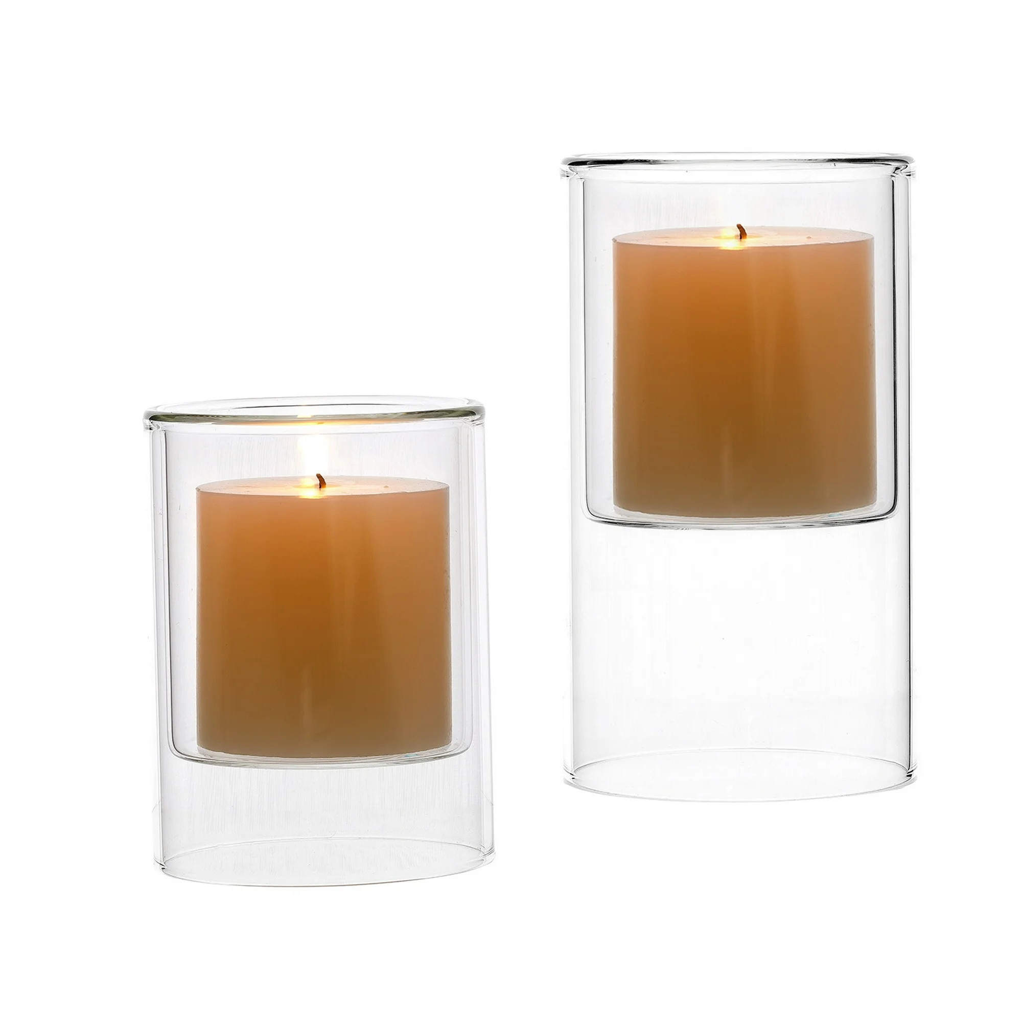 Mainstays Clear Floating Glass Home Candle Holder Small | Walmart (US)