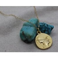 SALE! Ancient Greek gold coin necklace. Gold plated. | Etsy (US)