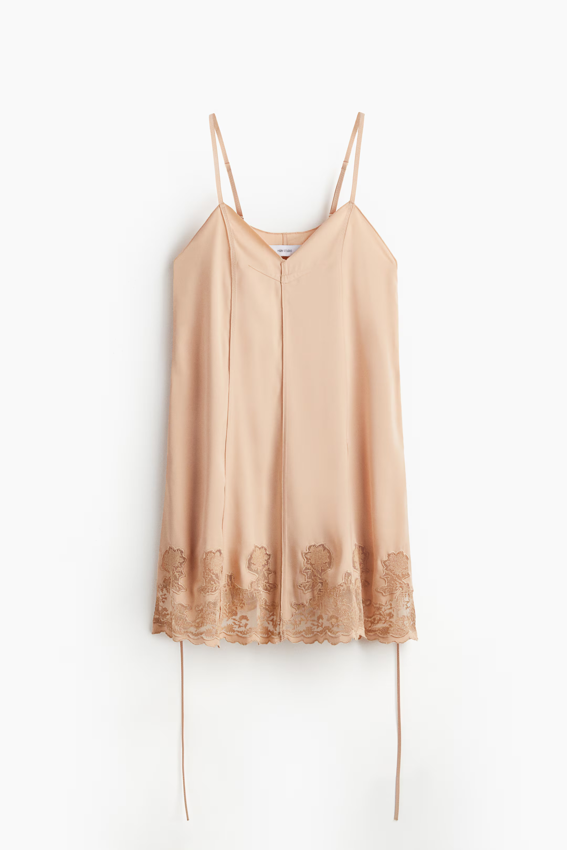 Lace-inset satin dress | H&M (UK, MY, IN, SG, PH, TW, HK)