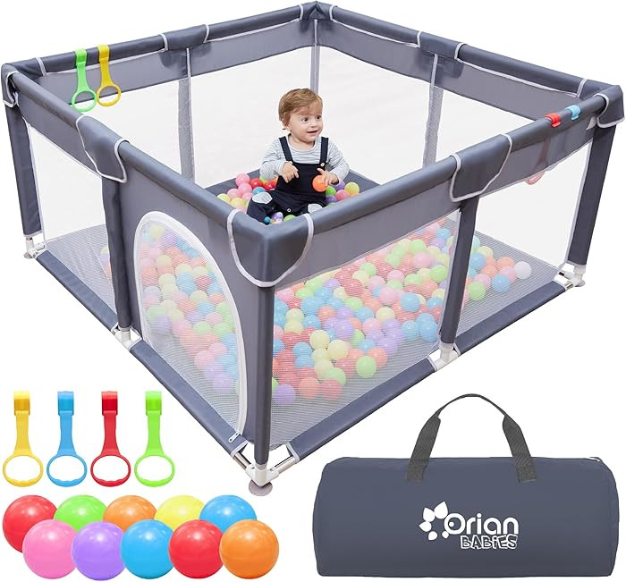 Orian Baby Playpen 50x50 Large Playpen for Babies and Toddlers, Oxford Fabric, Indoor & Outdoor P... | Amazon (US)