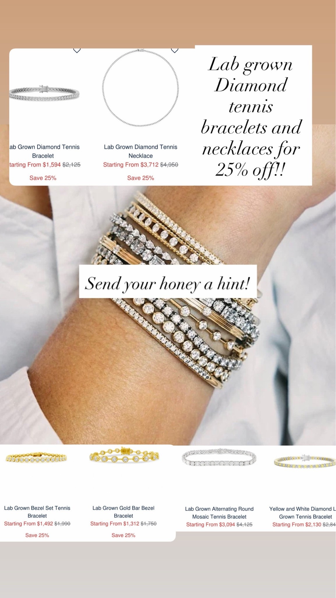 25% off tennis bracelets!!

#LTKmomlife #LTKOver40 #LTKSaleAlert
