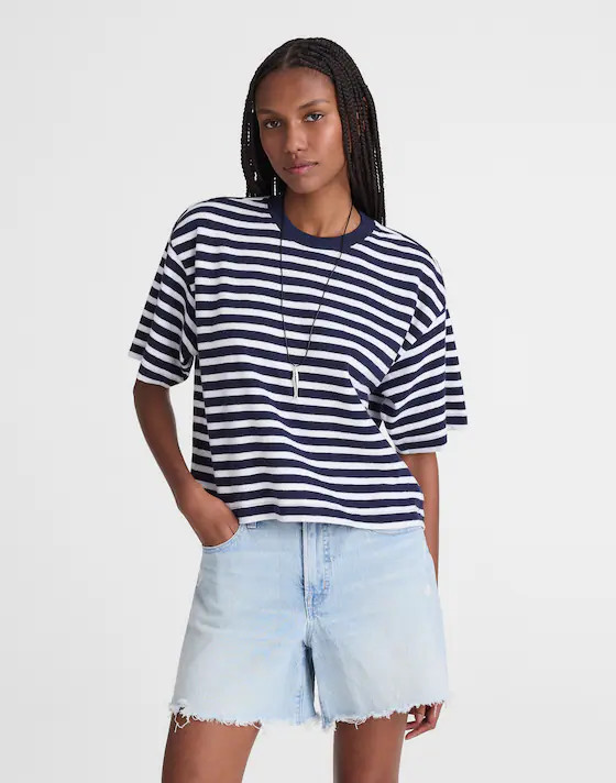 The Easy Crewneck Short-Sleeve Tee | Madewell