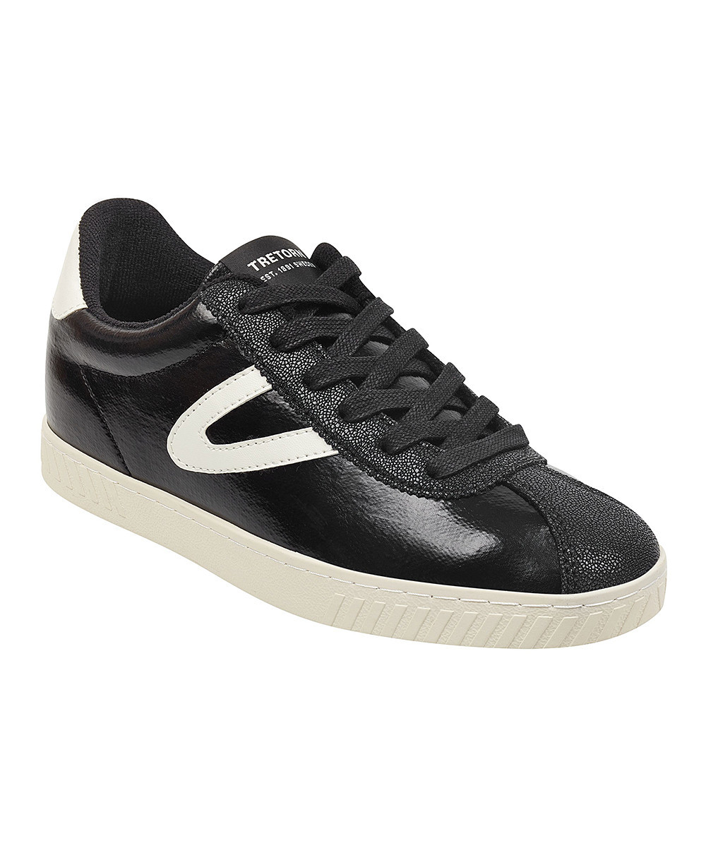 Tretorn Women's Sneakers BLK01 - Black & Vintage White Callie 5 Sneaker - Women | Zulily
