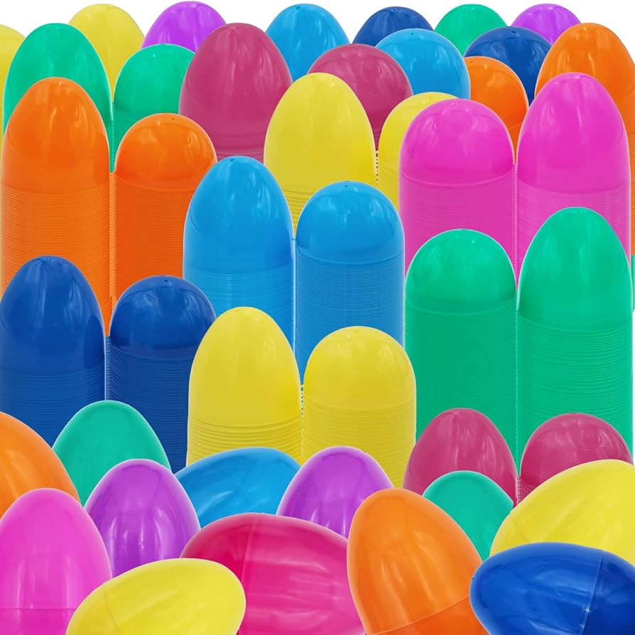 Fillable Easter Eggs with Hinge Bulk Colorful Bright Plastic Easter Eggs, Perfect for Easter Egg ... | Amazon (US)
