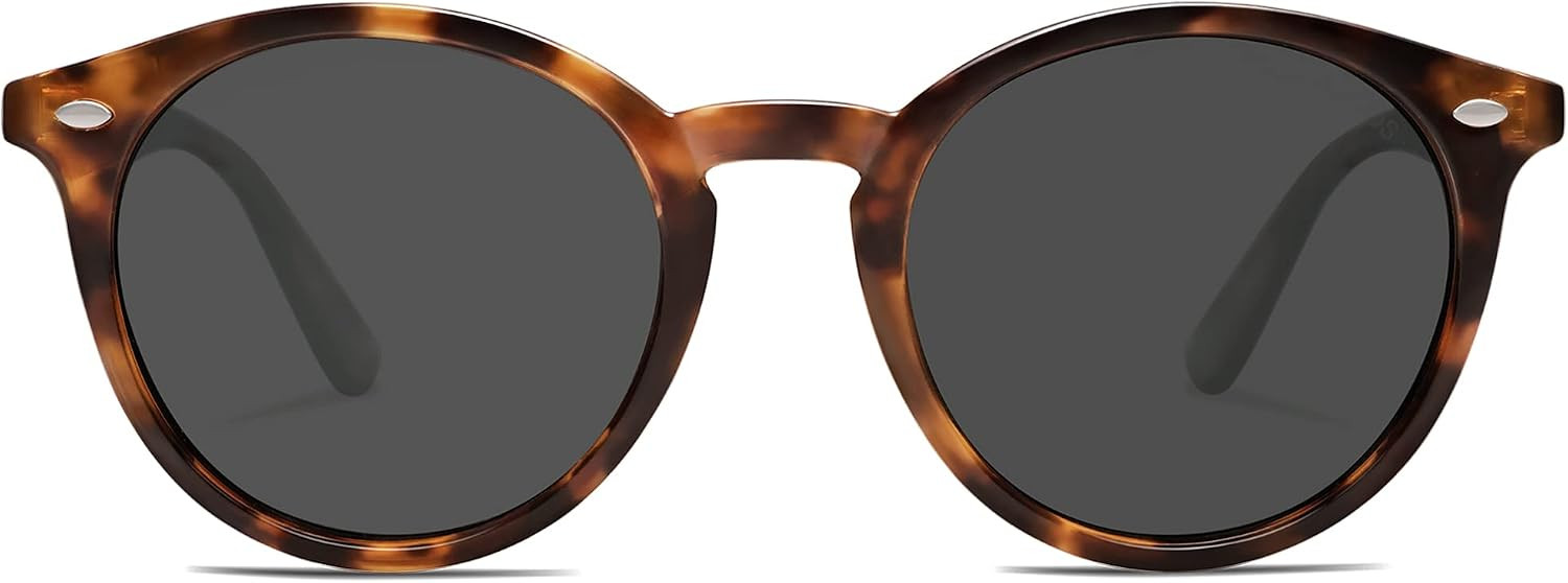 SOJOS Retro Round Polarized Sunglasses for Women Men Classic Vintage Sunnies SJ2069 | Amazon (US)