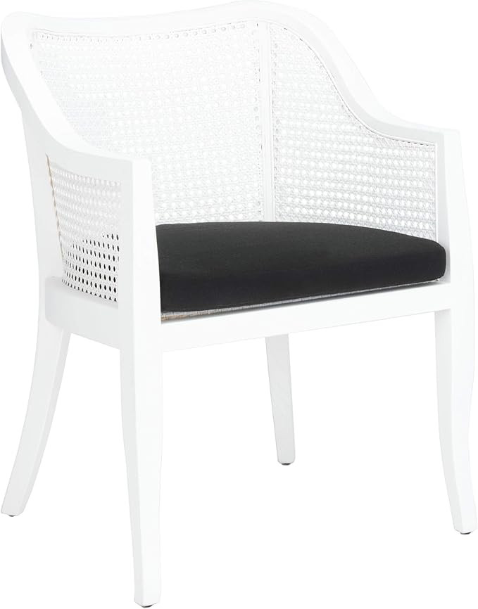 Safavieh Home Maika Coastal White Cane Dining Chair | Amazon (US)