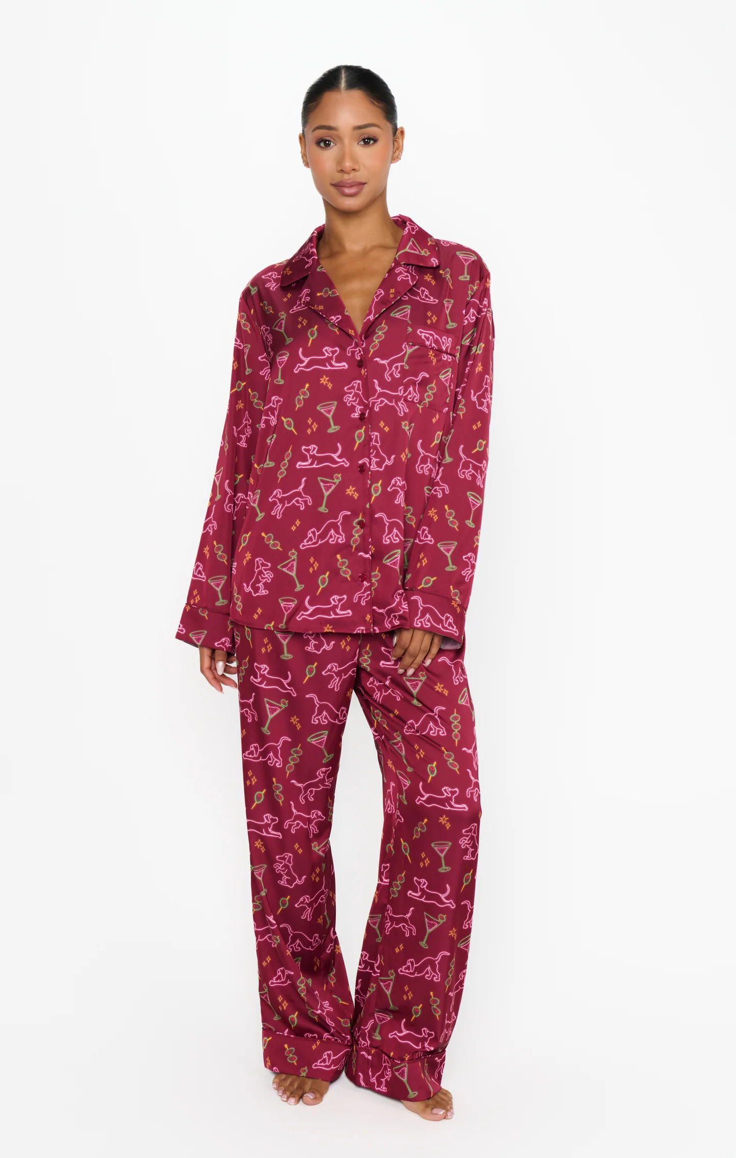 Classic PJ Set ~ Jolly Stripes Silky | Show Me Your Mumu