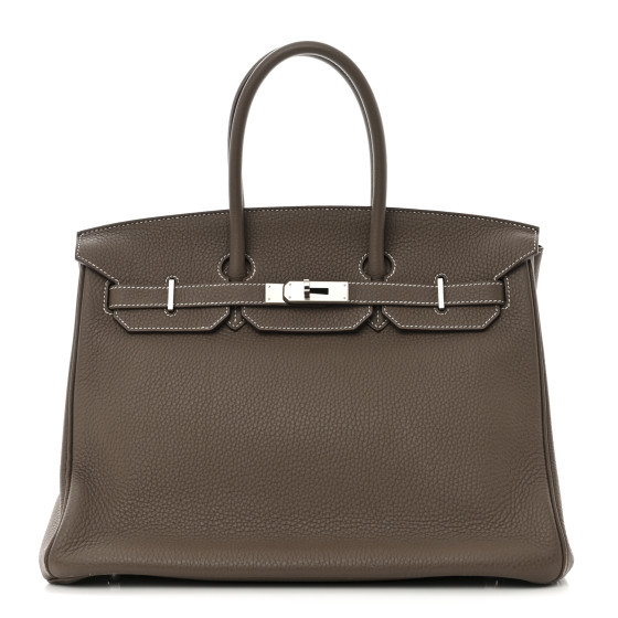 Togo Birkin 35 Etoupe | FASHIONPHILE (US)