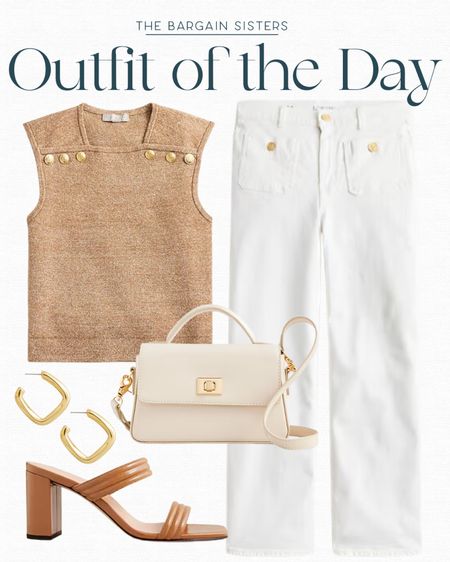 Outfit of the Day

| J.Crew OOTD | Spring Fashion | Summer Fashion | White Jeans | Summer Sweater Vest | Summer Heels | Summer Outfit | Spring Outfit 

#LTKworkwear #LTKSeasonal #LTKstyletip