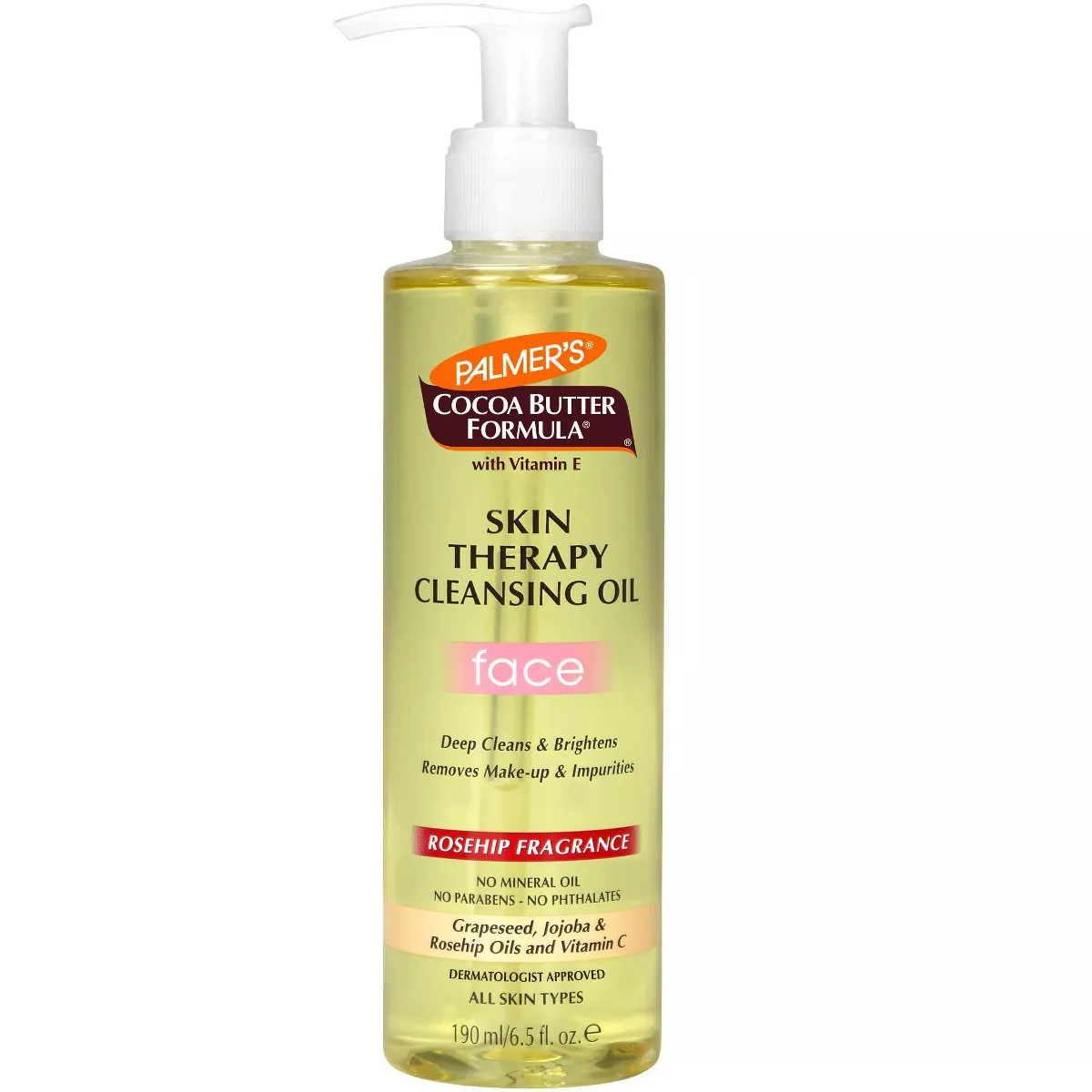 Palmers Skin Therapy Cleansing Face Oil - Cocoa butter & Rose - 6.5 fl oz | Target