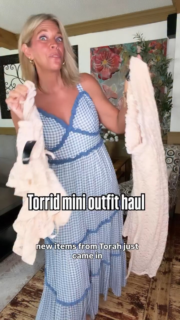 Torrid has such beautiful pieces for summer. Which outfit is your fave… the gingham print flowy dress 👗 or the lace skirt and top? I’m wearing the size 10 in each piece.

#LTKMidsize #LTKOver40 #LTKSaleAlert
