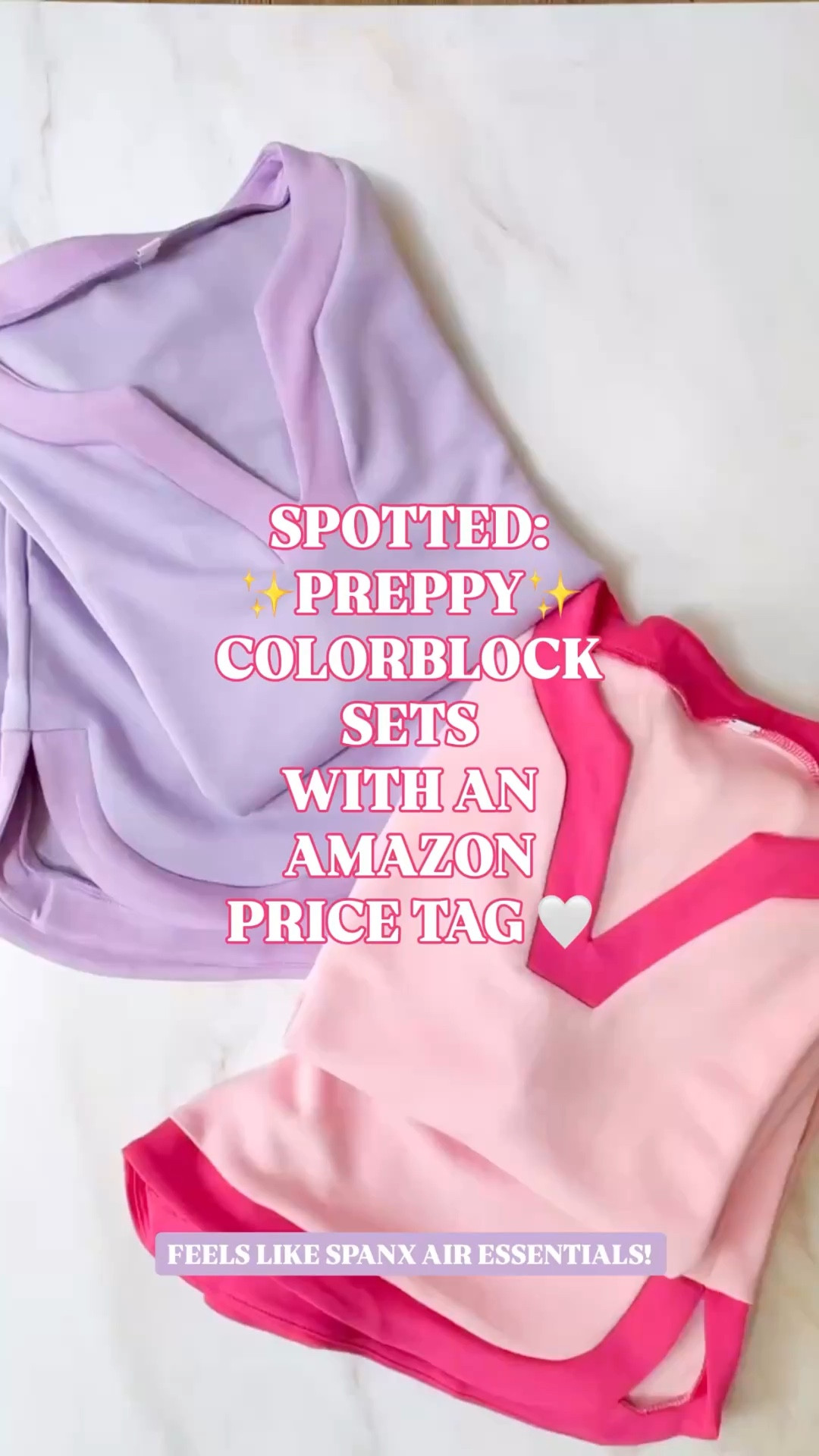 POV: you found preppy colorblock two piece sets at an Amazon price tag.

These read like the kind of matching set you’d expect from Addison Bay, Lilly Pulitzer, or a polished resort boutique, not Amazon. And the feel is a huge part of why they’re so good. They have that soft, smooth, elevated Spanx AirEssentials kind of feel that makes a set instantly more wearable.

Both colorways are linked, and there are 4 total. These are the blush pink with hot pink contrast and the lavender with deeper purple contrast.

This is exactly the kind of set women search for when they want a preppy matching set that looks expensive, feels effortless, and makes vacation packing easy. It has that resort-ready, pulled-together feel where the outfit is already done the second you put it on.

Perfect for:
 resort outfit women
 vacation outfits beach
 beach vacation outfit
 travel outfit women
 summer outfit women
 coastal outfit women
 boat day outfit
 poolside outfit
 casual dinner outfit
 farmers market outfit

If you love:
 matching set women
 two piece set women
 coordinates set women
 colorblock set women
 preppy set women
 resort set women
 Lilly Pulitzer look for less
 Addison Bay look for less
 preppy style women
 Amazon fashion finds
this is such a must-have.

The relaxed fit and elastic waist keep it comfortable, but the colorblocked construction is what gives it that polished, intentional look that makes women stop and ask where it’s from.

coordinates set women, matching set women, two piece set women, colorblock set women, preppy set women, resort set women, vacation outfits beach, beach vacation outfit, resort wear women, travel outfit women, summer outfit women, coastal outfit women, pink matching set women, lavender matching set women, preppy style women, addison bay look for less, lilly pulitzer look for less, amazon fashion finds, boutique style set women, chic resort wear women

#MatchingSet #TwoPieceSet #ResortWear #PreppyStyle #AmazonFashion #VacationOutfit #SummerOutfits #LtkFindsUnder50 #TravelOutfit #AirEssentials




#LTKActive #LTKTravel #LTKSeasonal